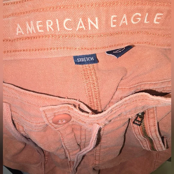 AE Dreamy Drape Linen-Blend Baggy Wide-Leg Cargo Pants Size: 000 - Picture 3 of 9